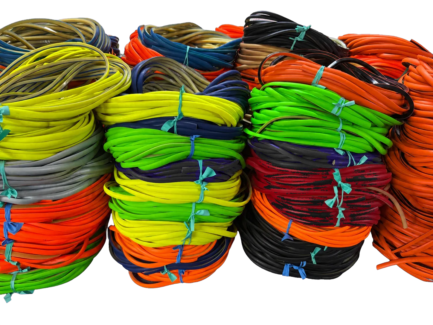 Rollos de hule nacional Halcón de colores